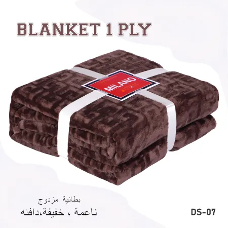 Milanobedlinen Blanket Velvet Single Ply 1